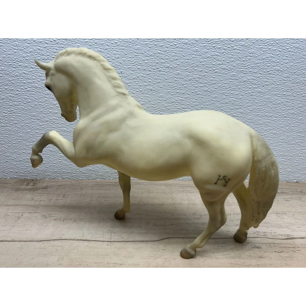 Vtg 1979 Breyer Legionario III Andalusian Stallion Alabaster Horse Mold # 68